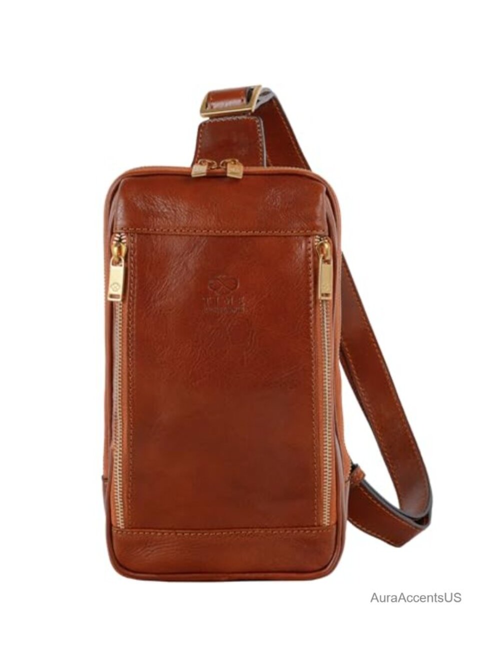 Full Grain Leather Crossbody Sling Bag Handmade Messenger